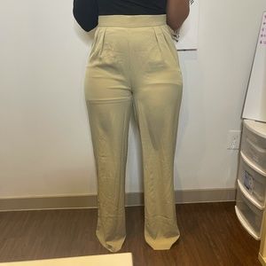 tall sage wide leg trousers